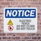 Signmission Electric Fence Do Not Climb OSHA Notice Sign, Plastic, 10in W x 7in L, 2PK OS-2PACK-NS-P-710-L-11624 - alternate 6